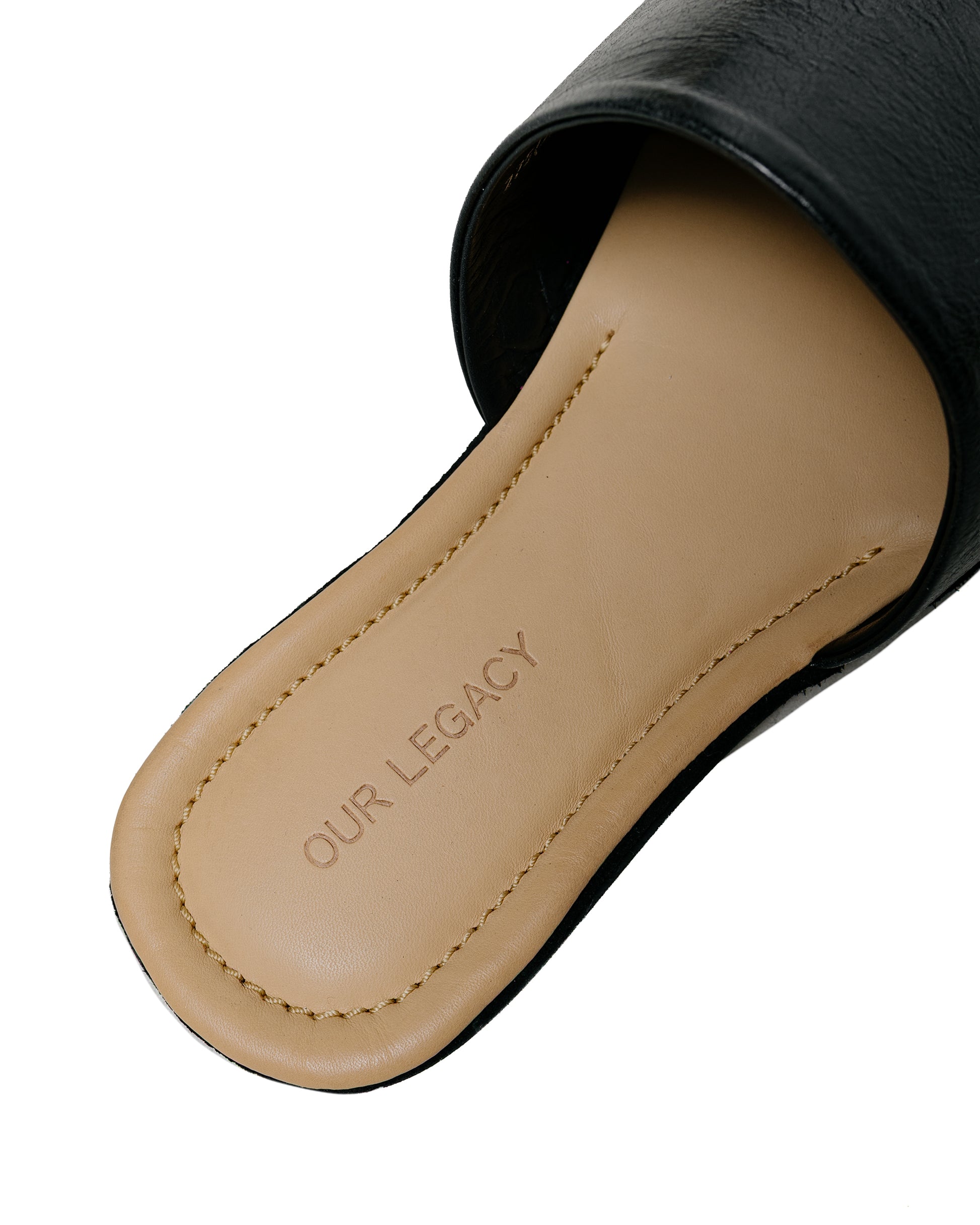 lost & found Our Legacy Our Legacy Cigarr Slipper Sombre Satin Bovine