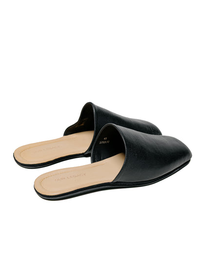 lost & found Our Legacy Our Legacy Cigarr Slipper Sombre Satin Bovine