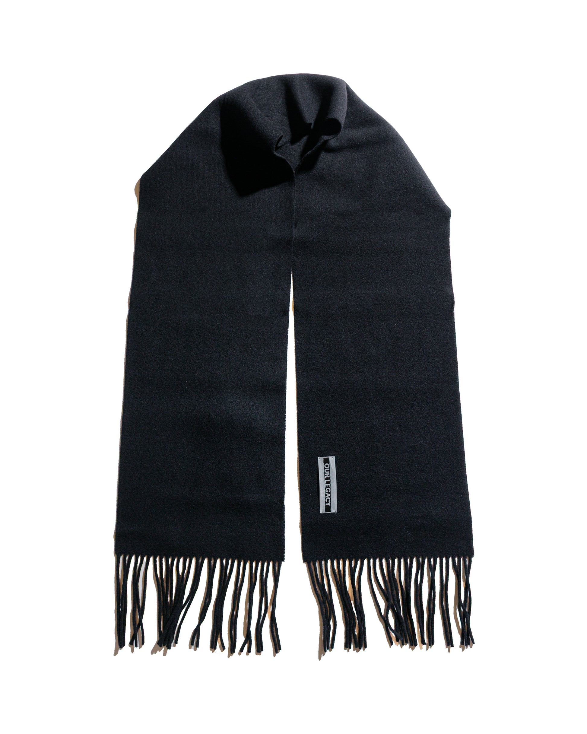 lost & found Our Legacy Our Legacy Estate Scarf Black Double Wool