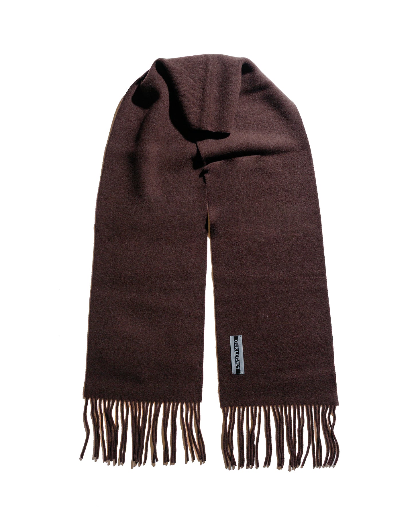 lost & found Our Legacy Our Legacy Estate Scarf Espresso Double Wool