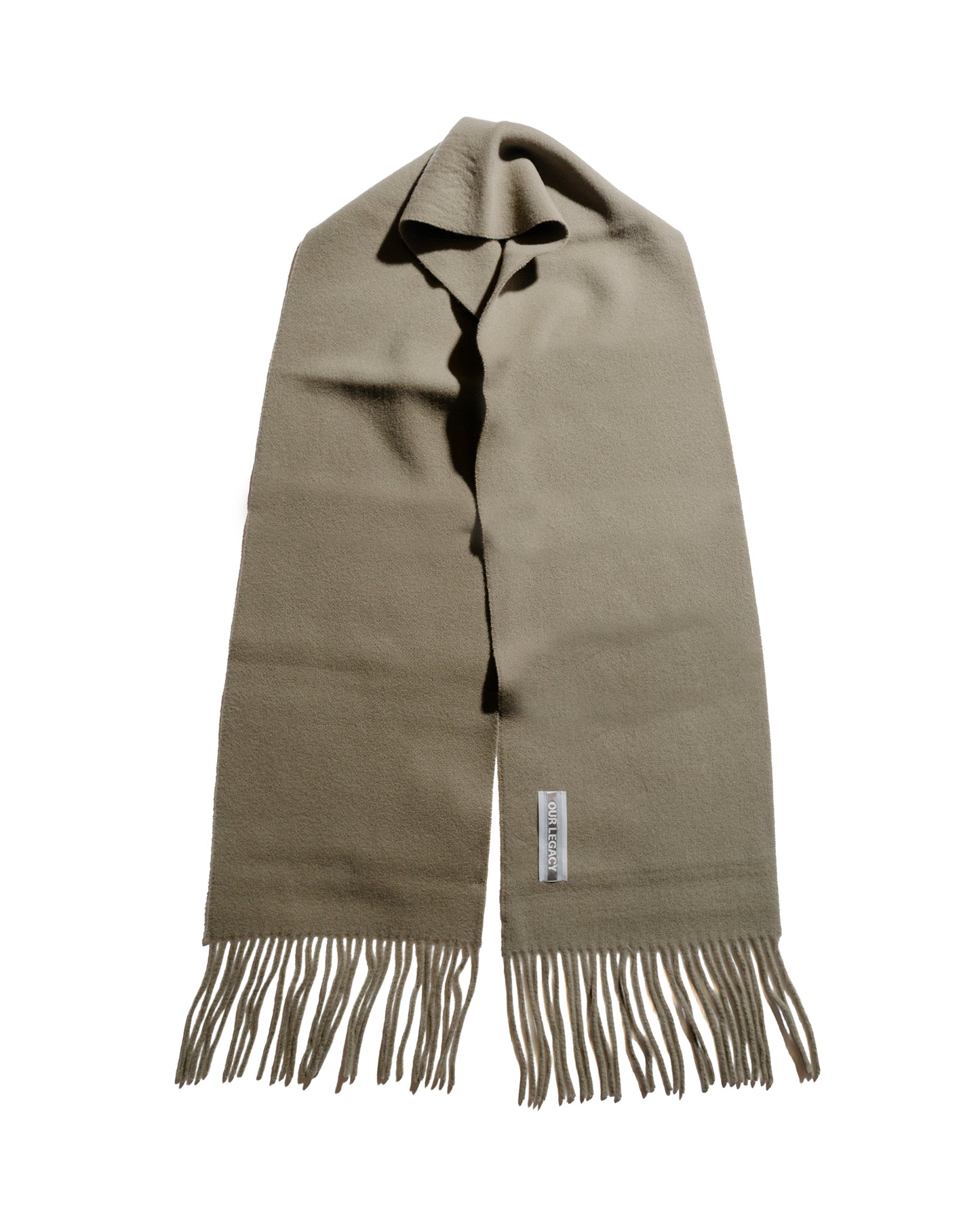 lost & found Our Legacy Our Legacy Estate Scarf Olive Double Wool
