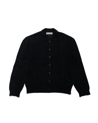 lost & found Our Legacy Our Legacy Evening Polo Black Fuzzy Alpaca
