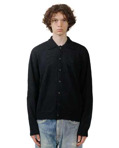 lost & found Our Legacy Our Legacy Evening Polo Black Fuzzy Alpaca