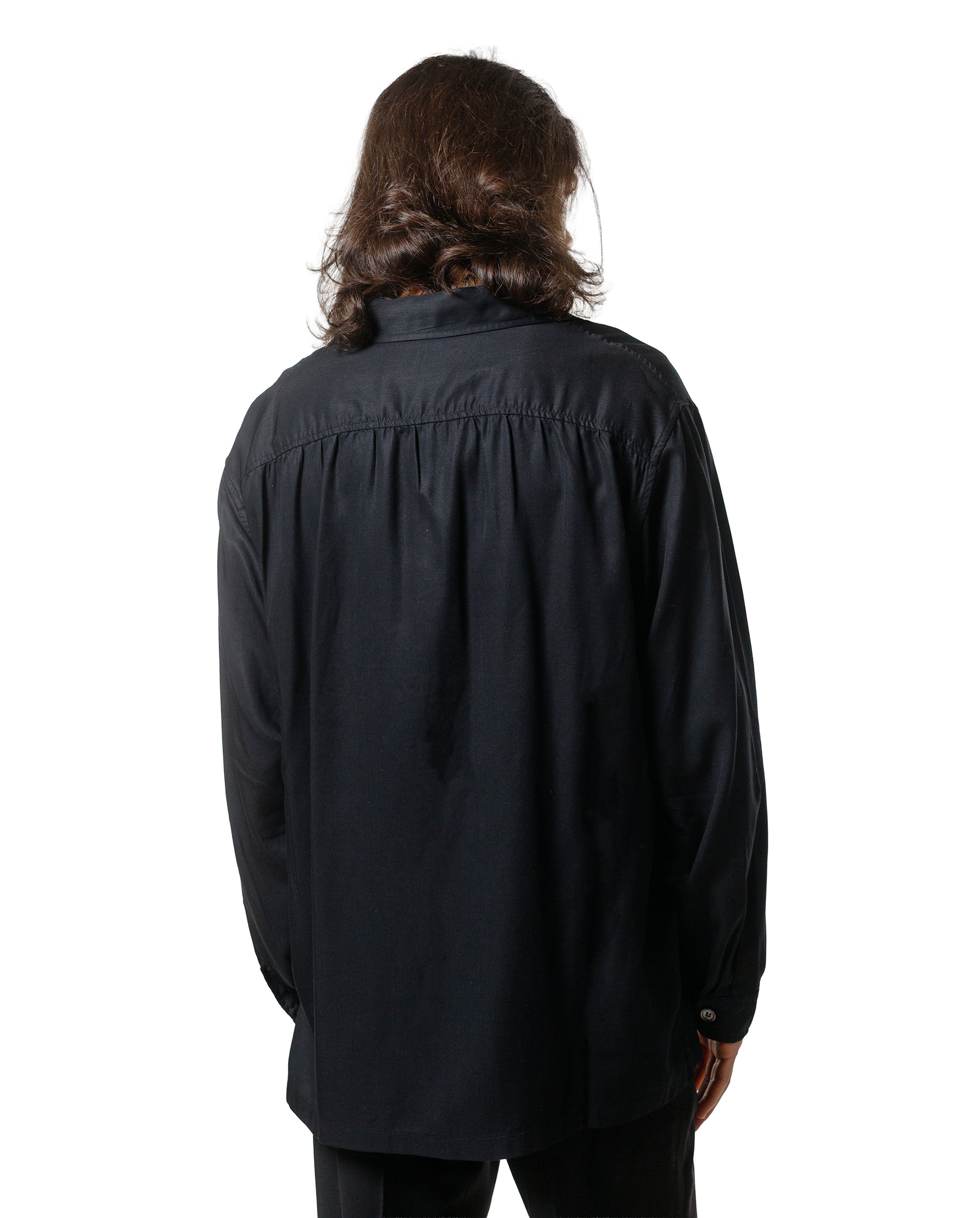 lost & found Our Legacy Our Legacy Every Shirt Draping Black Lyocell