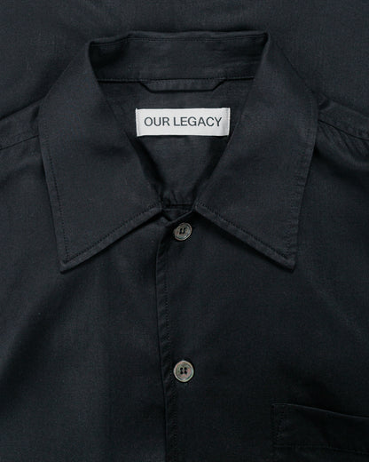 lost & found Our Legacy Our Legacy Every Shirt Draping Black Lyocell
