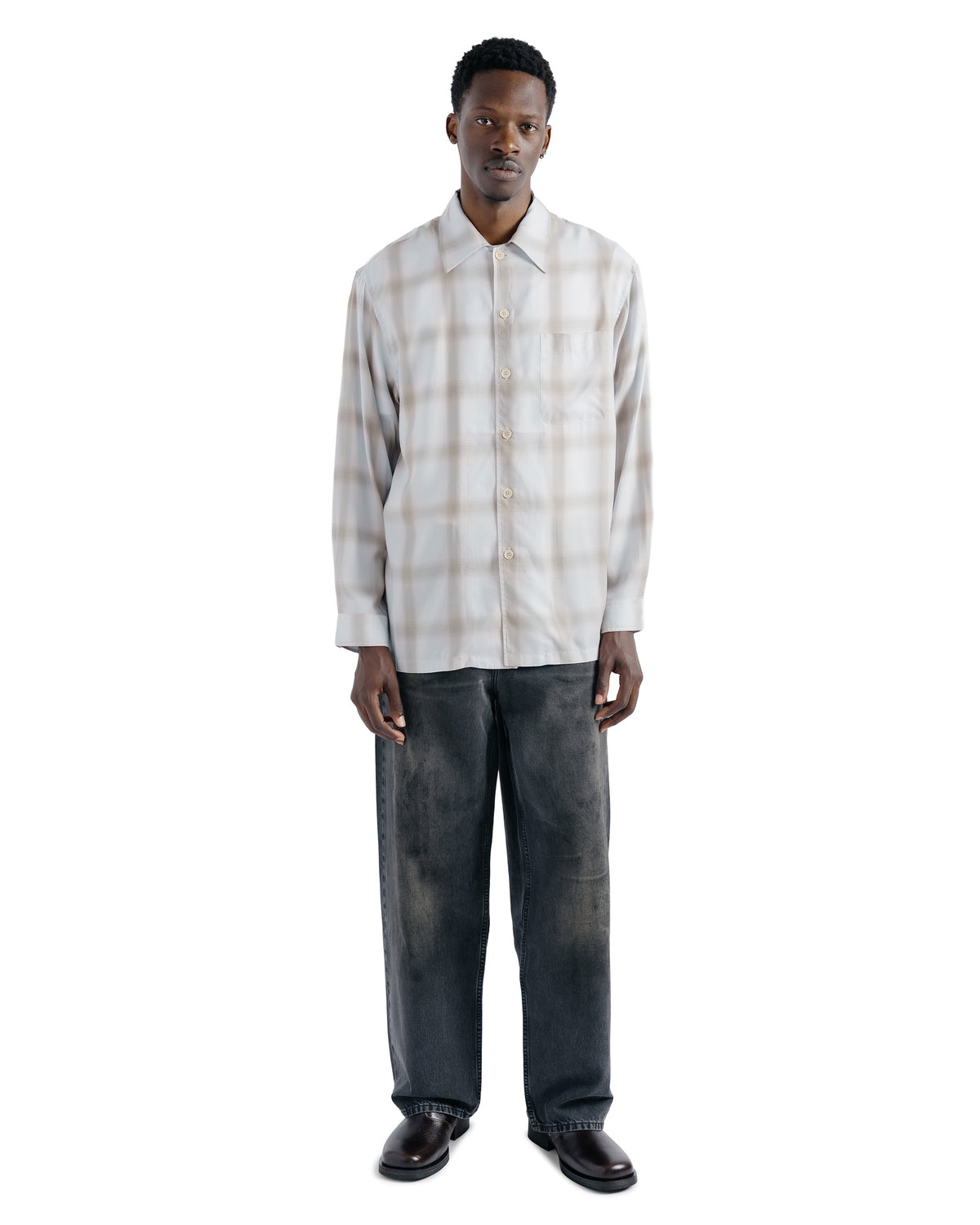 Our Legacy Every Shirt Laramie Check Tencel Outrider