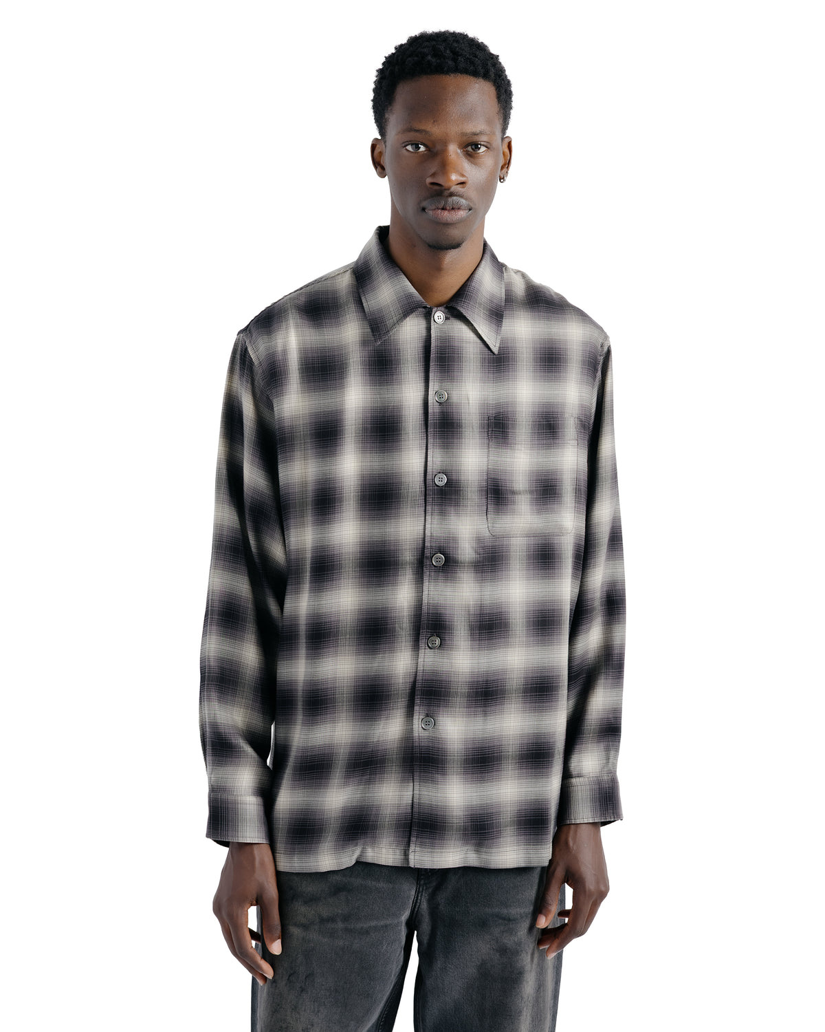 Our Legacy Every Shirt Taos Check Saloon Tencel