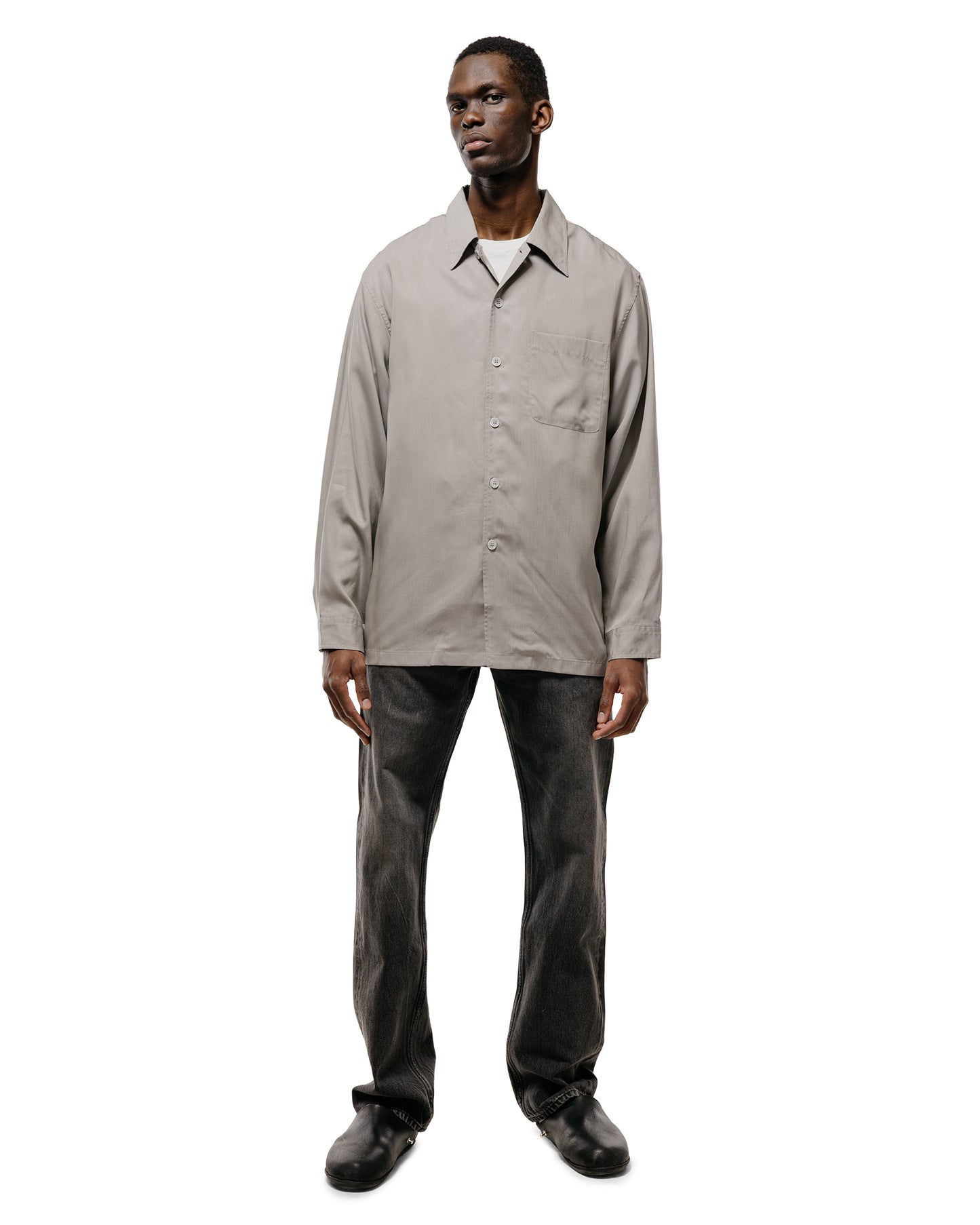 lost & found Our Legacy Our Legacy Every Shirt Willow Grey Softflow Tencel