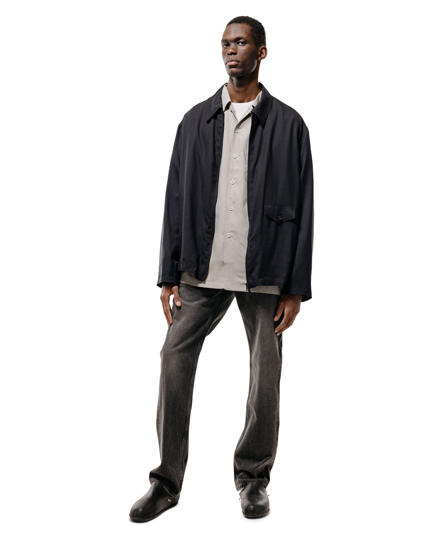 lost & found Our Legacy Our Legacy Evolved Jacket Eclipse Black Merino Voile