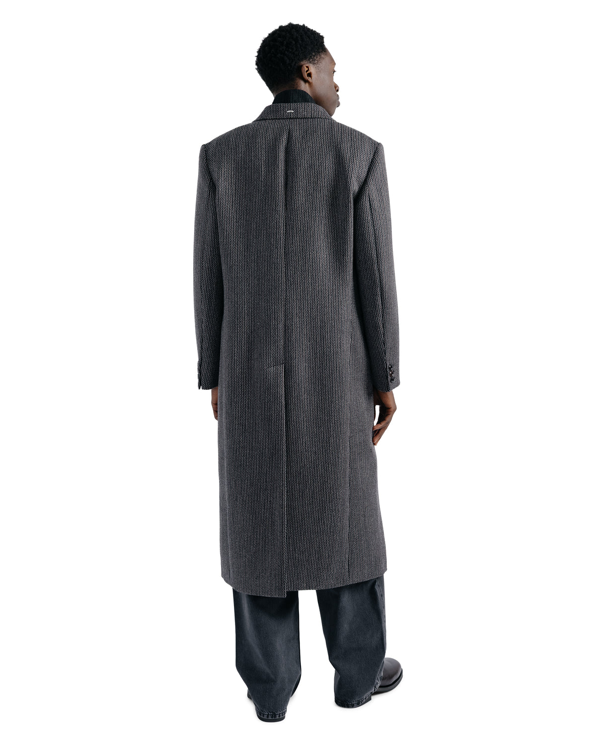 Our Legacy Extended Whale Coat Ledger Wool Broken Herringbone