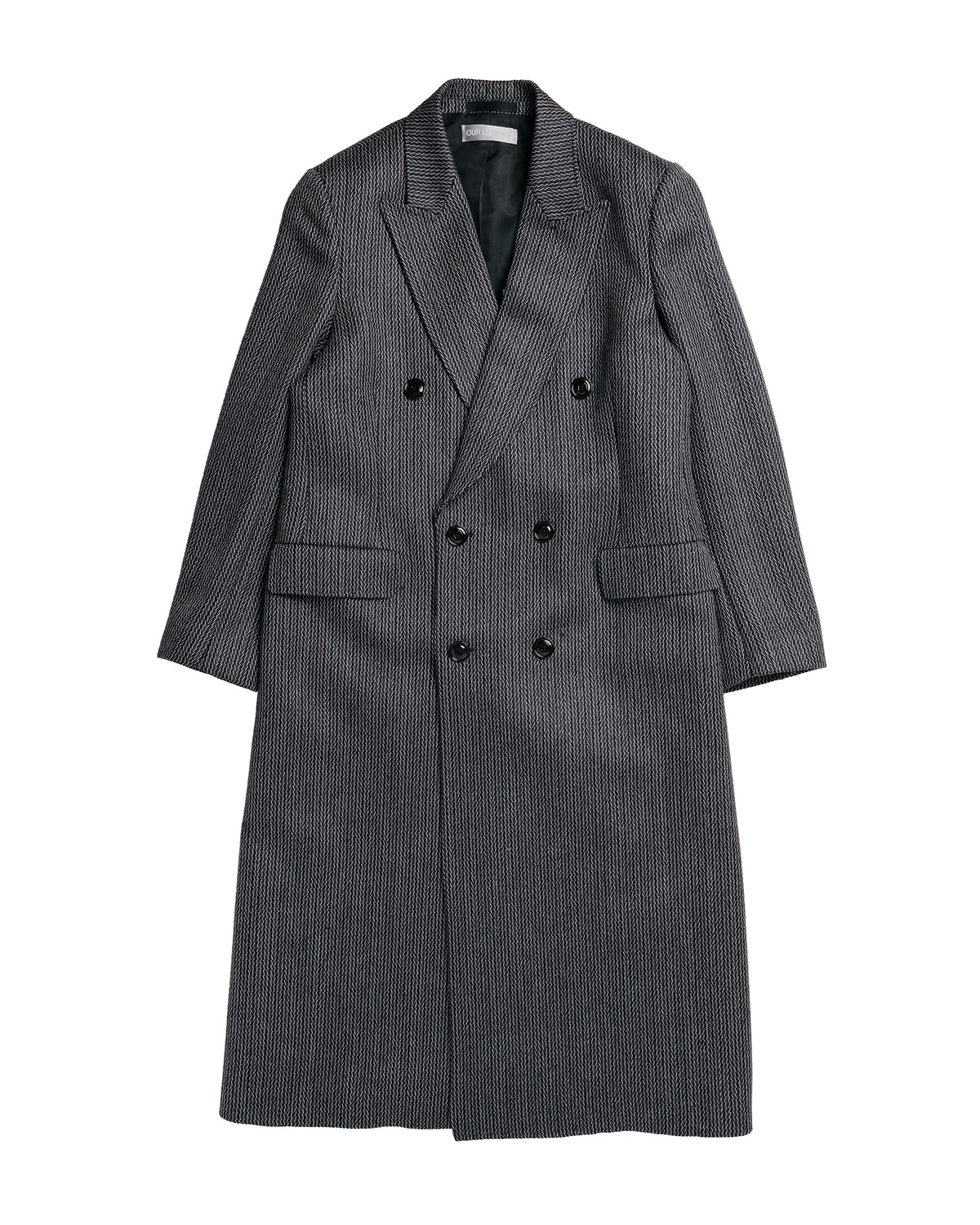 Our Legacy Extended Whale Coat Ledger Wool Broken Herringbone