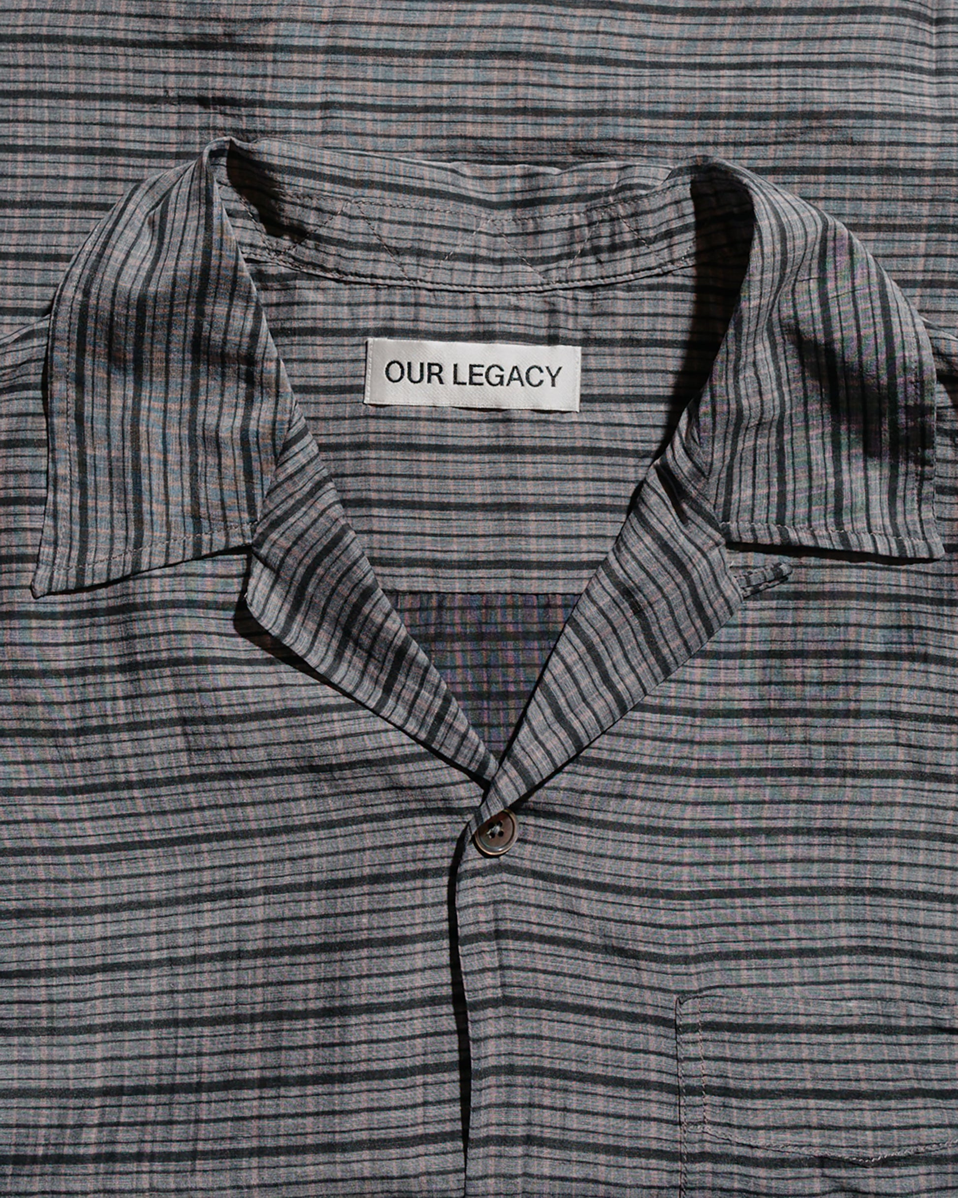 lost & found Our Legacy Our Legacy Heusen Shirt Shortsleeve Picnic Check Cotton Silk
