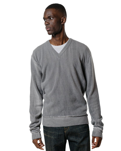 lost & found Our Legacy Our Legacy Parallel V-Neck Grey Spray Dye Cherub Wool