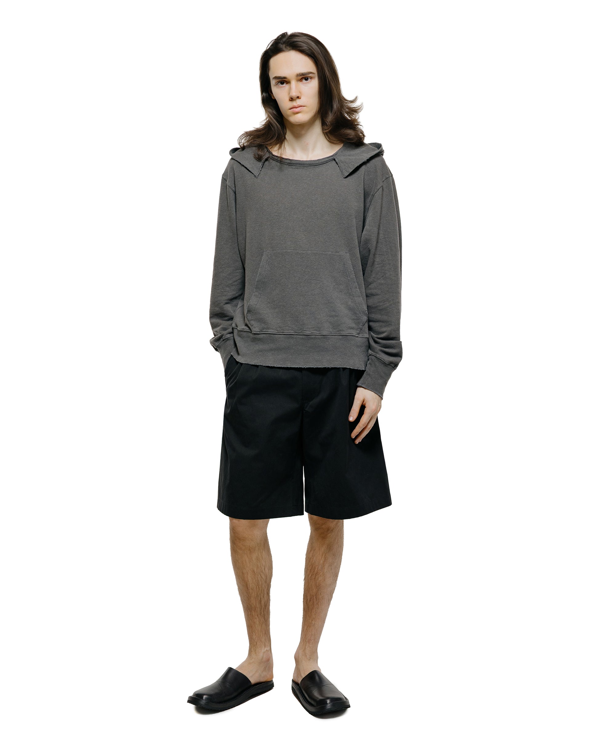 lost & found Our Legacy Our Legacy Ponte Shorts Studio Black Micro Canvas