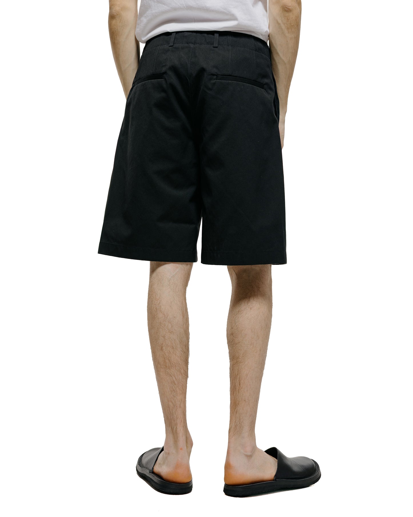 lost & found Our Legacy Our Legacy Ponte Shorts Studio Black Micro Canvas