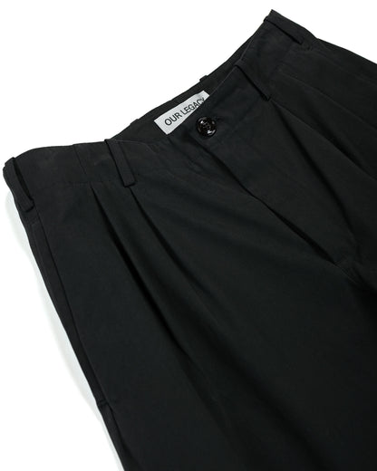 lost & found Our Legacy Our Legacy Ponte Shorts Studio Black Micro Canvas