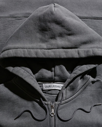 lost & found Our Legacy Our Legacy Rascal Hood Worn Black Hefty Fleece
