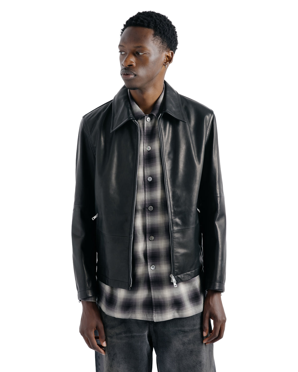 Our Legacy Rework Jacket Void Black Natural Horsehide