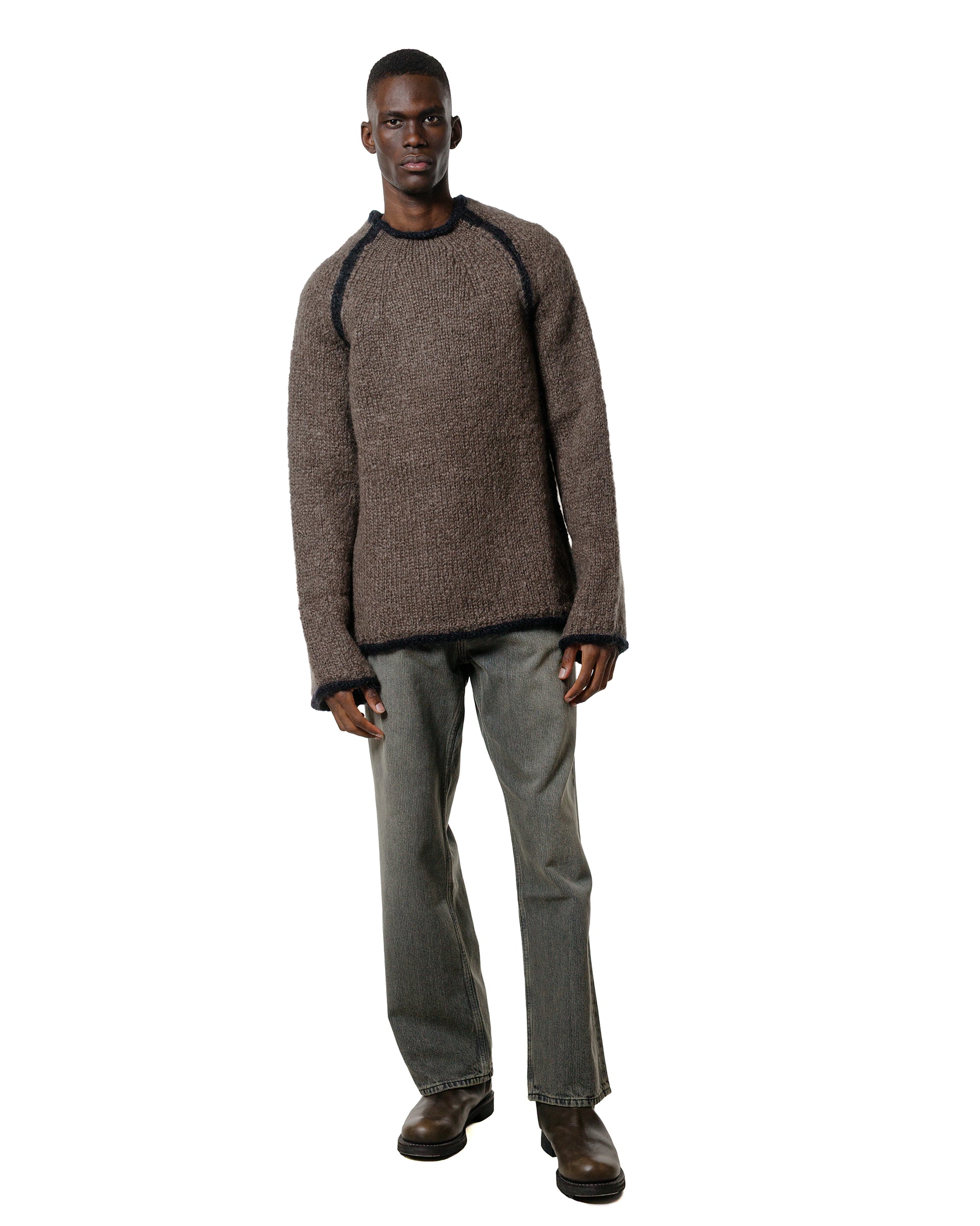 lost & found Our Legacy Our Legacy Rider Roundneck Steel Mohair