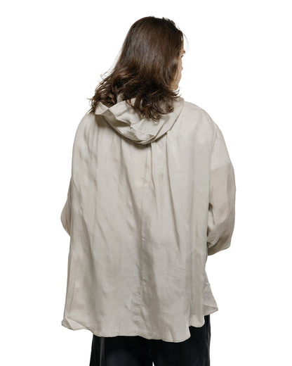 lost & found Our Legacy Our Legacy Rover Shirt Ghost Grey Wax Dipped Cupro