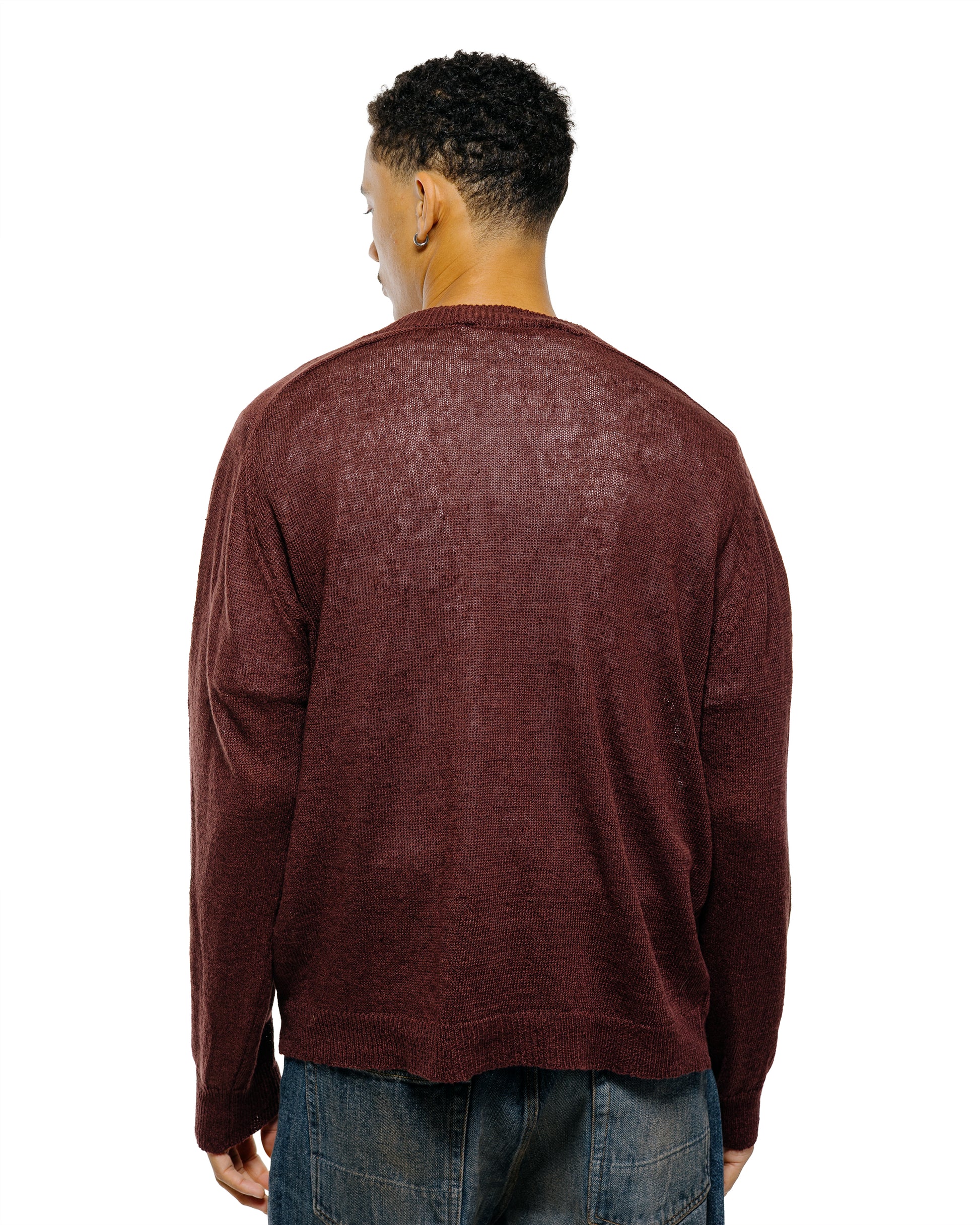lost & found Our Legacy Our Legacy Rue V-Neck Cabernet Cyclone Linen