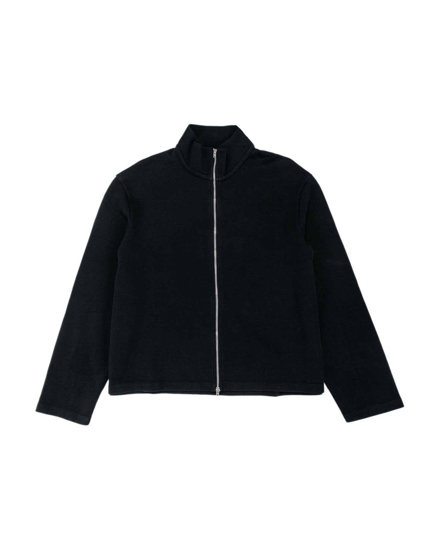 lost & found Our Legacy Our Legacy Shrunken Full Zip Black Athletic Rib