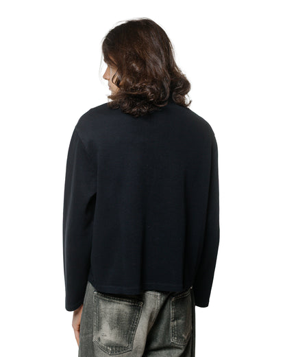lost & found Our Legacy Our Legacy Shrunken Full Zip Black Athletic Rib