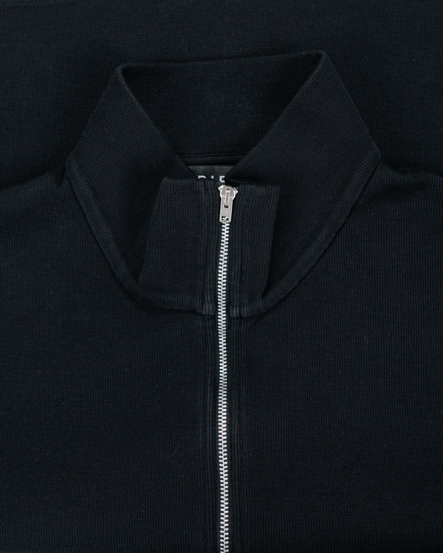 lost & found Our Legacy Our Legacy Shrunken Full Zip Black Athletic Rib