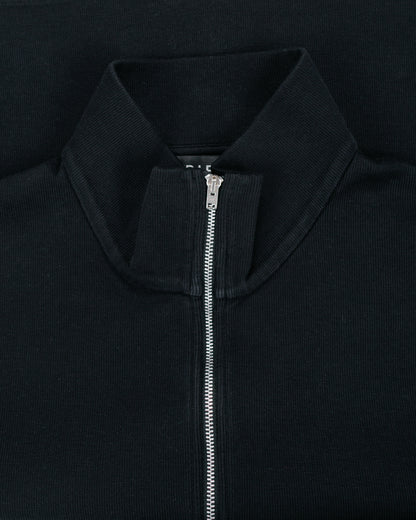 lost & found Our Legacy Our Legacy Shrunken Full Zip Black Athletic Rib