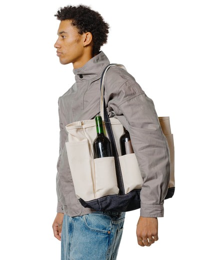 lost & found Outil Outil Tote Bag Sac Robion Ecru/Indigo