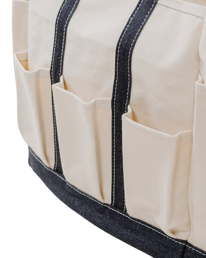 lost & found Outil Outil Tote Bag Sac Robion Ecru/Indigo