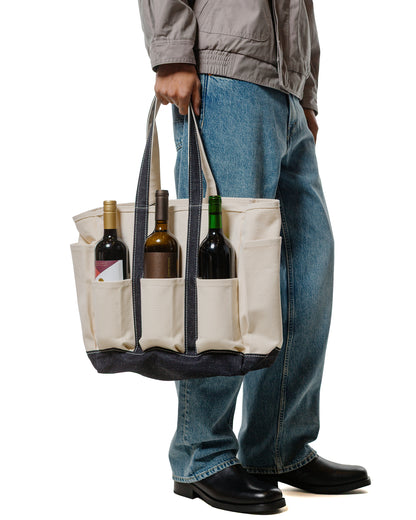 lost & found Outil Outil Tote Bag Sac Robion Ecru/Indigo