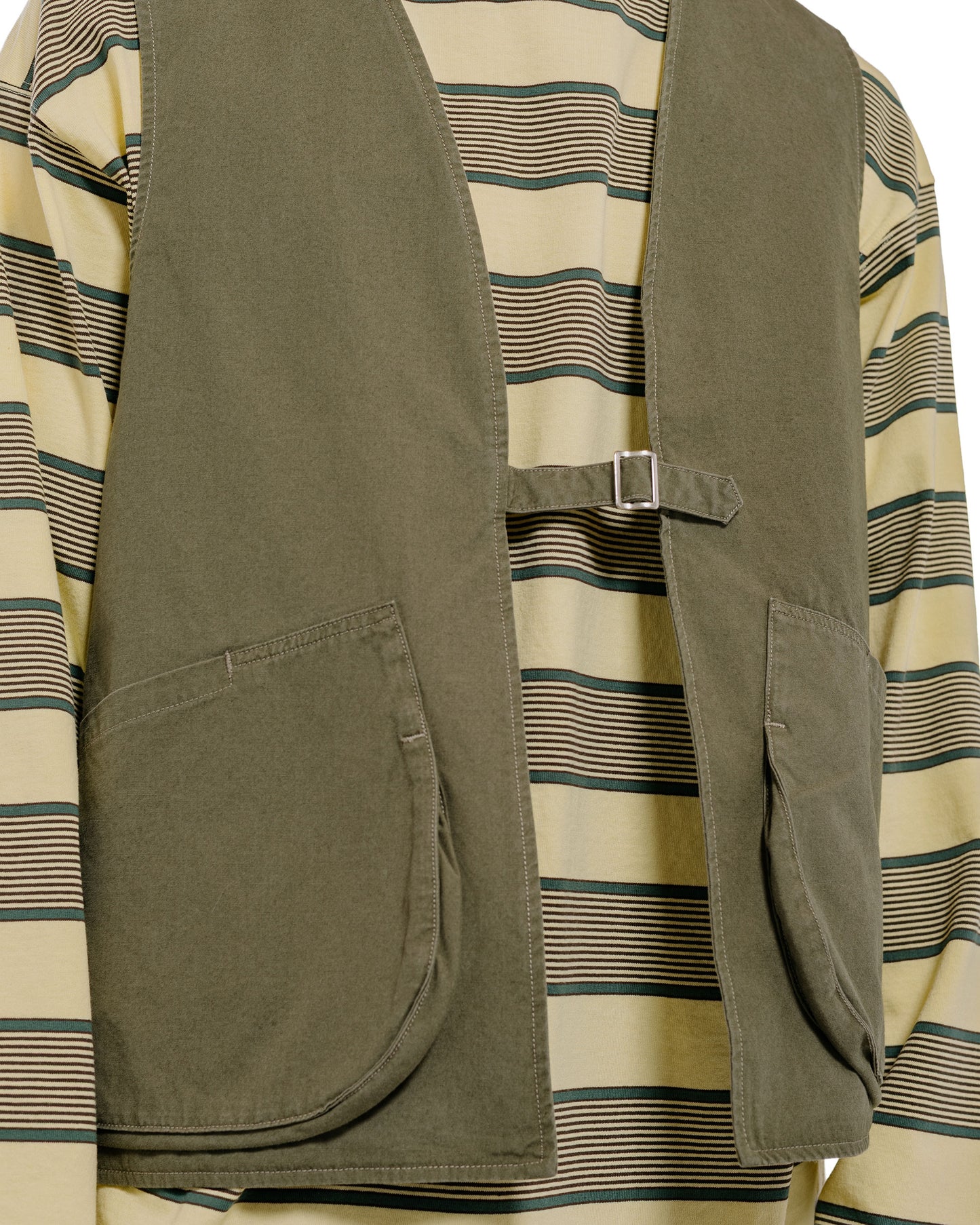 lost & found Phigvel Phigvel Poplin Cloth Hunting Vest Faded Olive