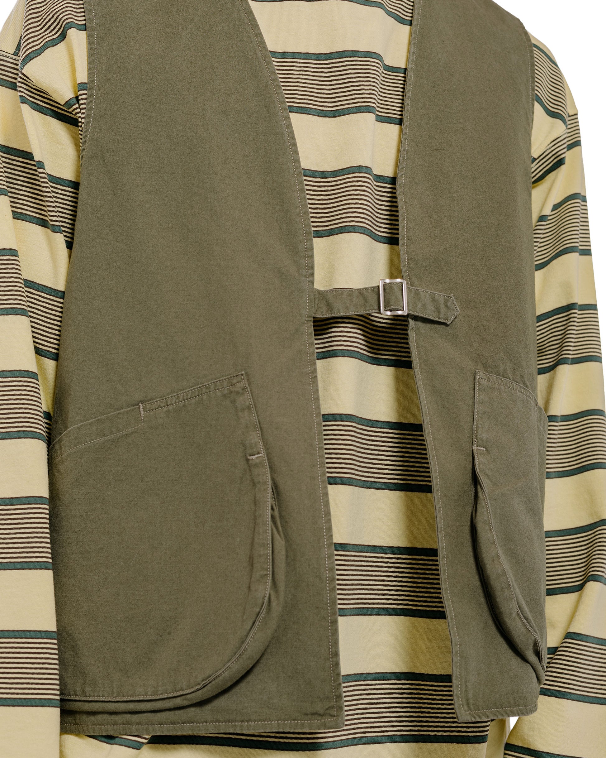 lost & found Phigvel Phigvel Poplin Cloth Hunting Vest Faded Olive