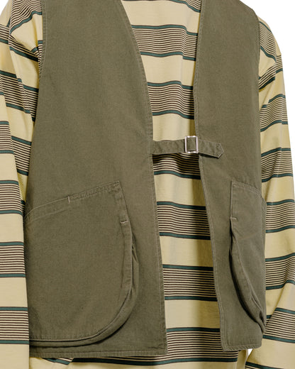 lost & found Phigvel Phigvel Poplin Cloth Hunting Vest Faded Olive