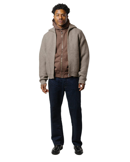 lost & found Phigvel Phigvel Athletic Full Zip Hoodie Stone Brown