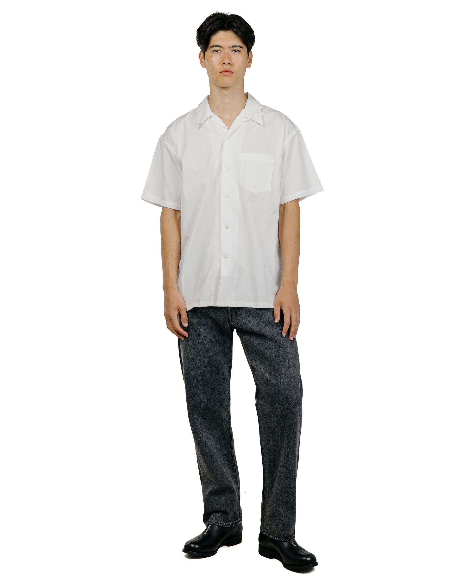 lost & found Phigvel Phigvel Back Gathering SS Shirt Off White