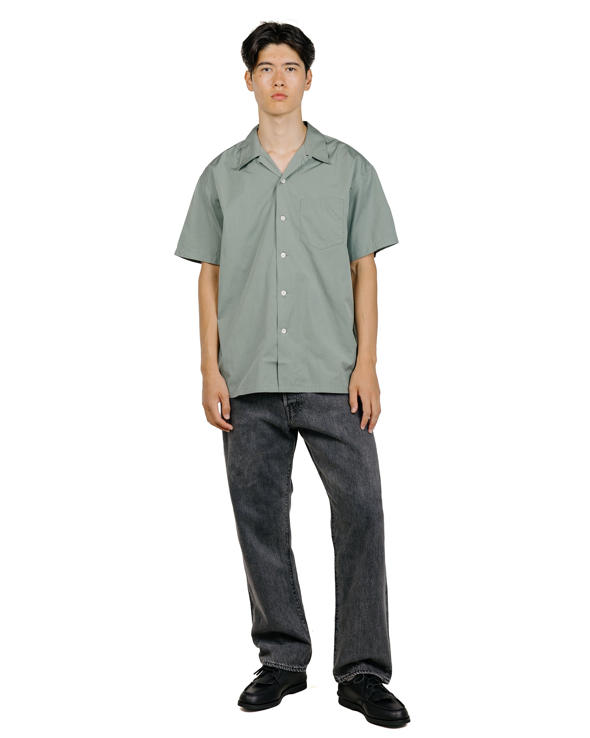Phigvel Back Gathering SS Shirt Sage Green