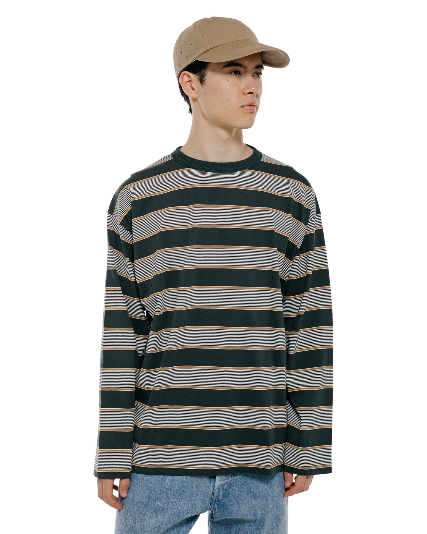 lost & found Phigvel Phigvel Border Long Sleeve Top Forest/S.Brown