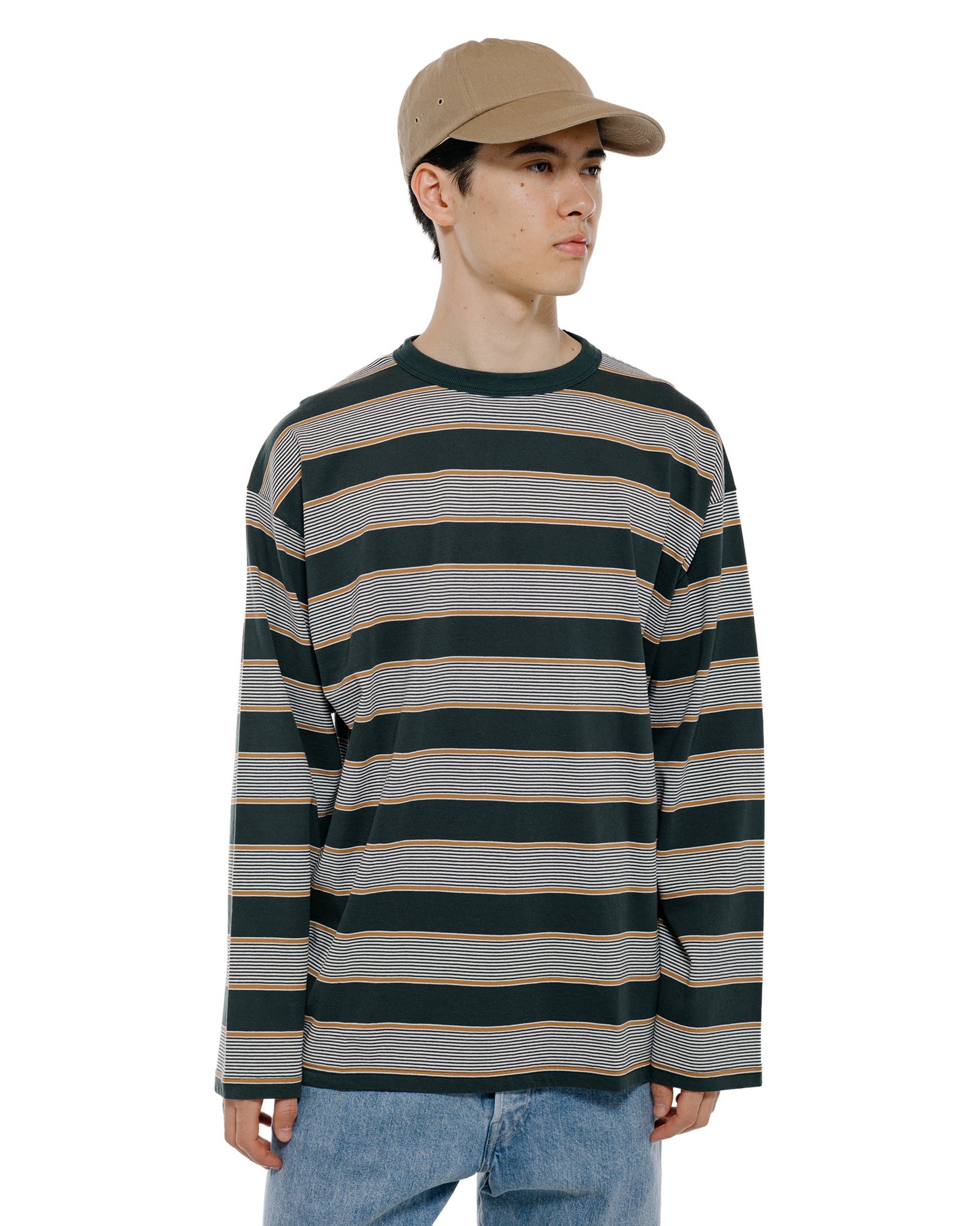 lost & found Phigvel Phigvel Border Long Sleeve Top Forest/S.Brown