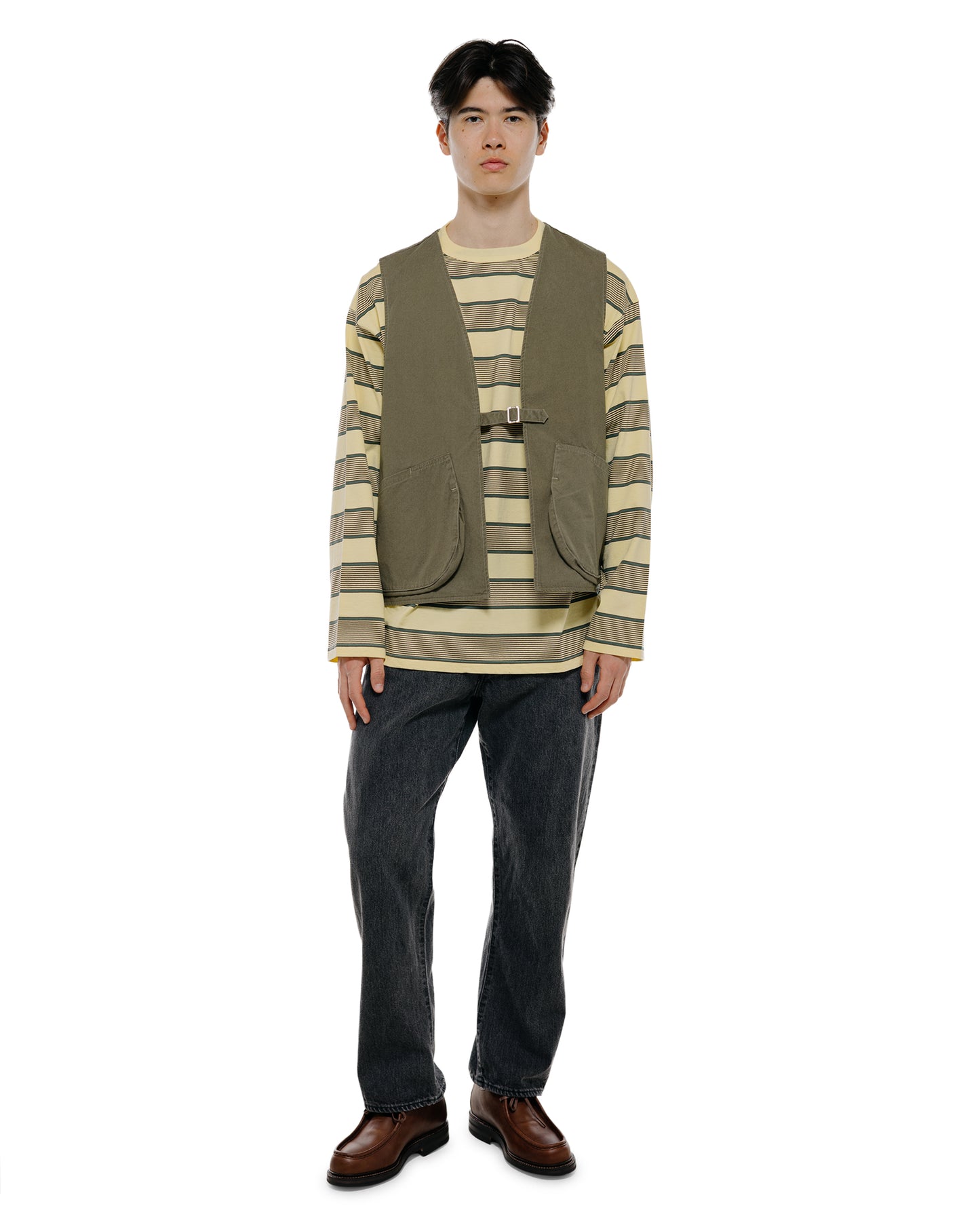 lost & found Phigvel Phigvel Border Long Sleeve Top P.Yellow/Viridian