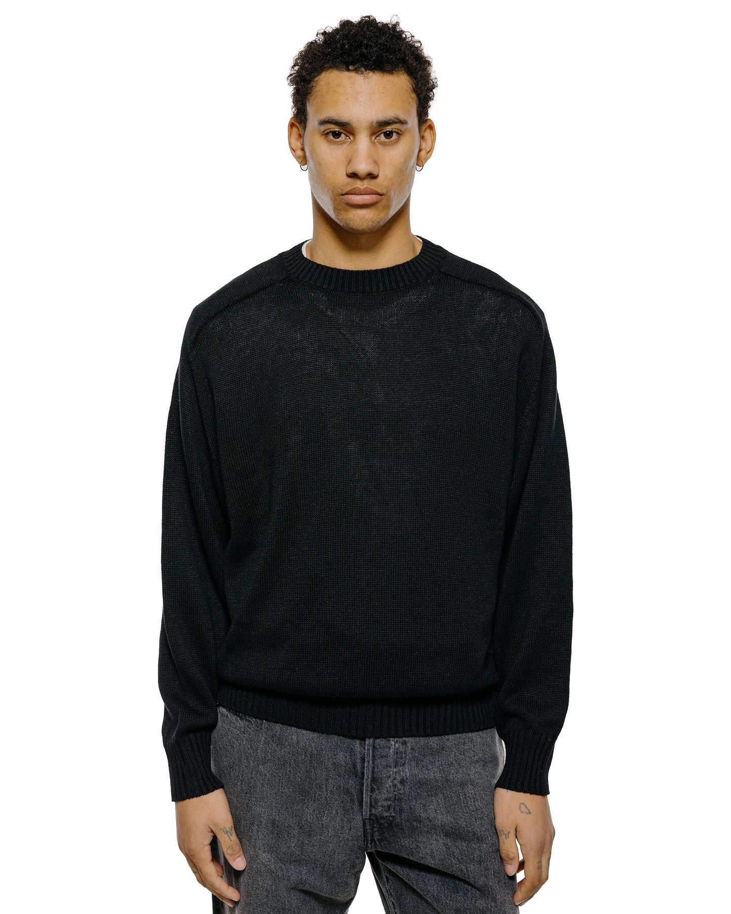 lost & found Phigvel Phigvel C/L Crewneck Knit Ink Black