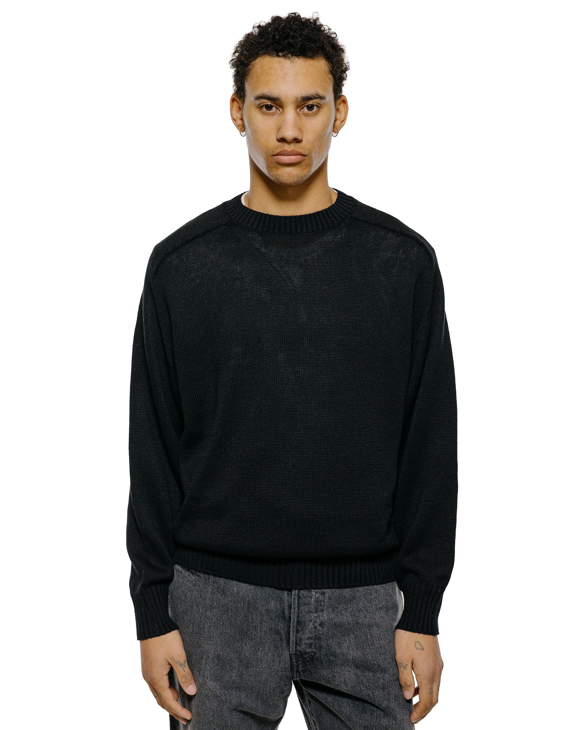 lost & found Phigvel Phigvel C/L Crewneck Knit Ink Black