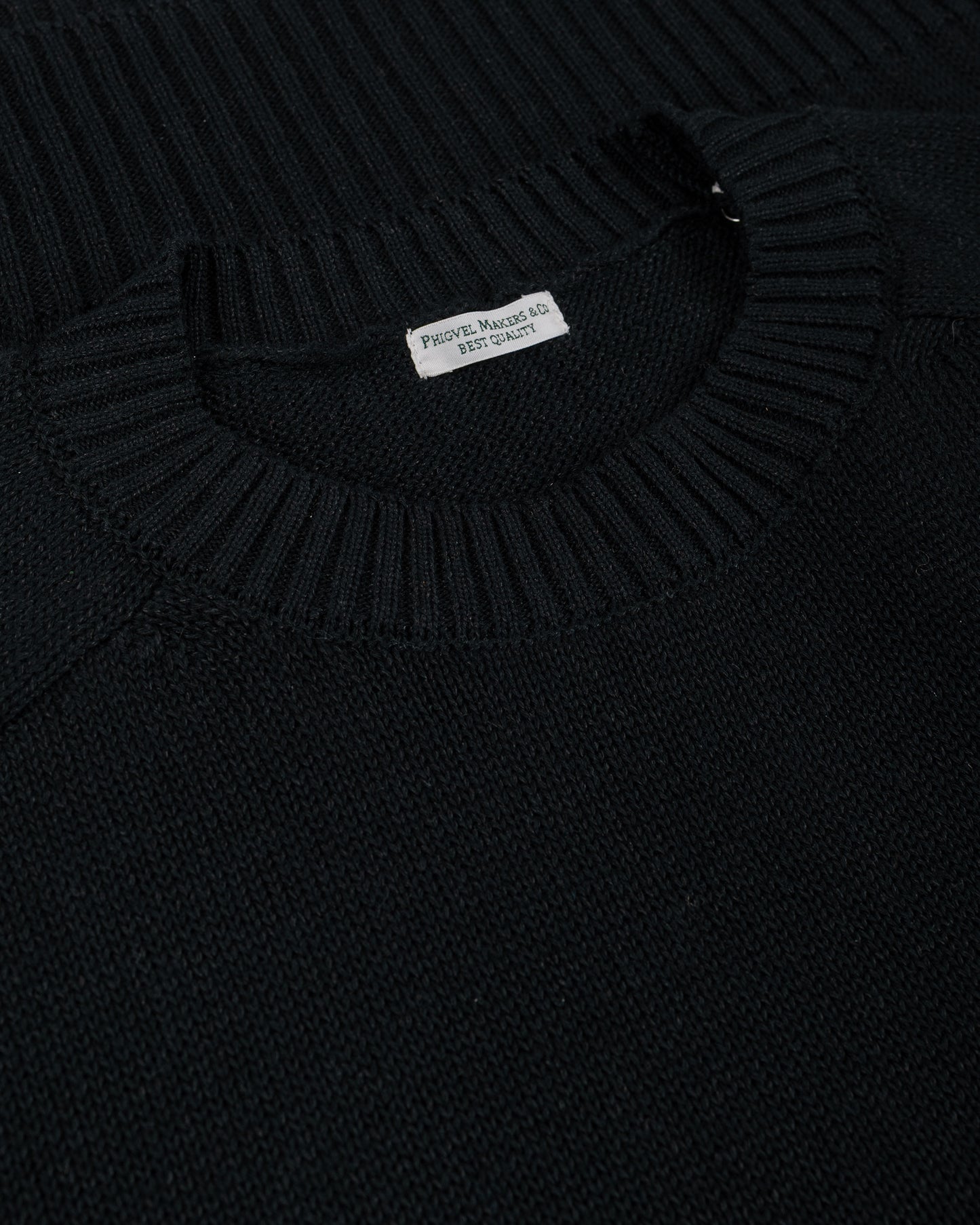 lost & found Phigvel Phigvel C/L Crewneck Knit Ink Black