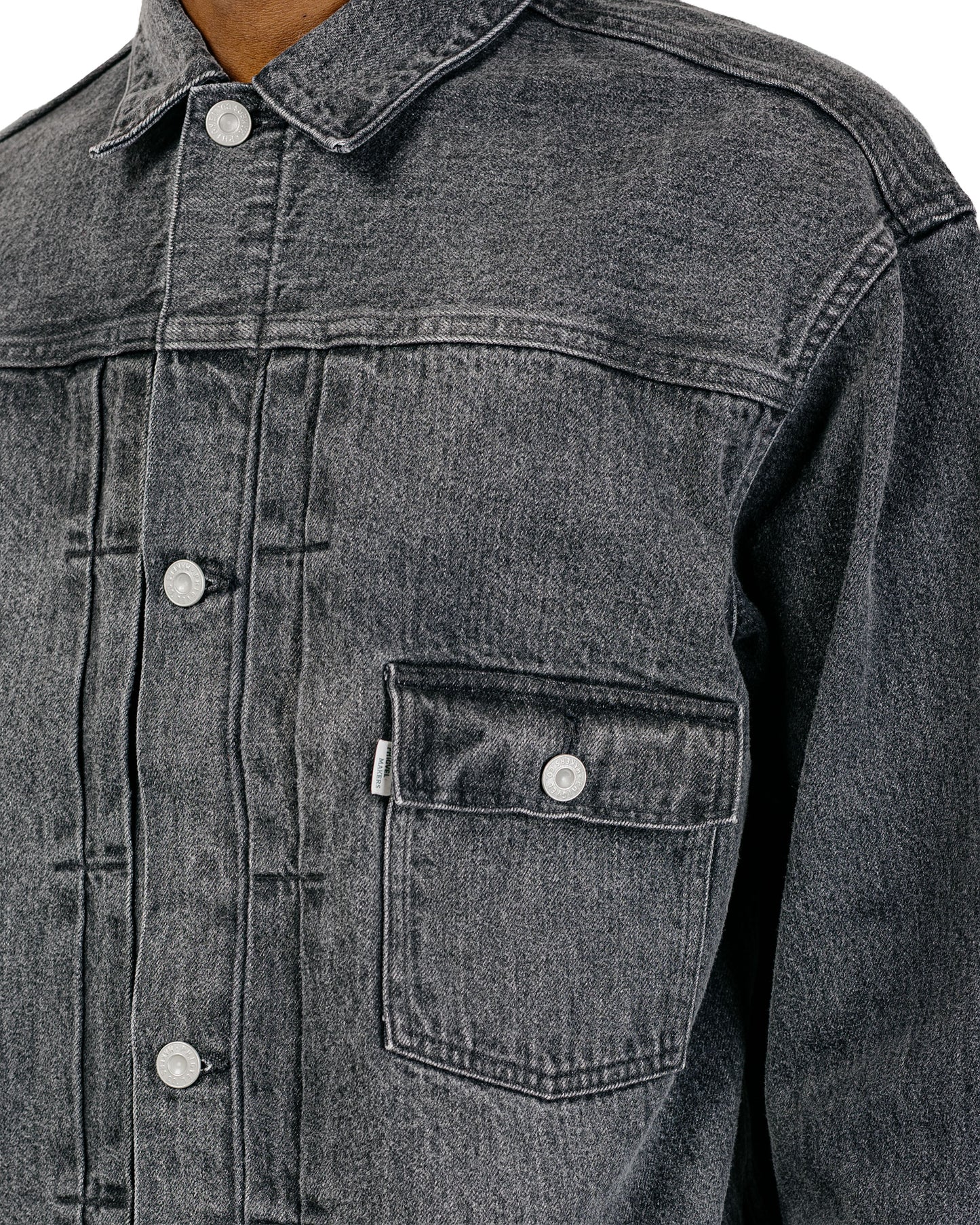 Phigvel Classic Faded Jean Jacket Black Faded