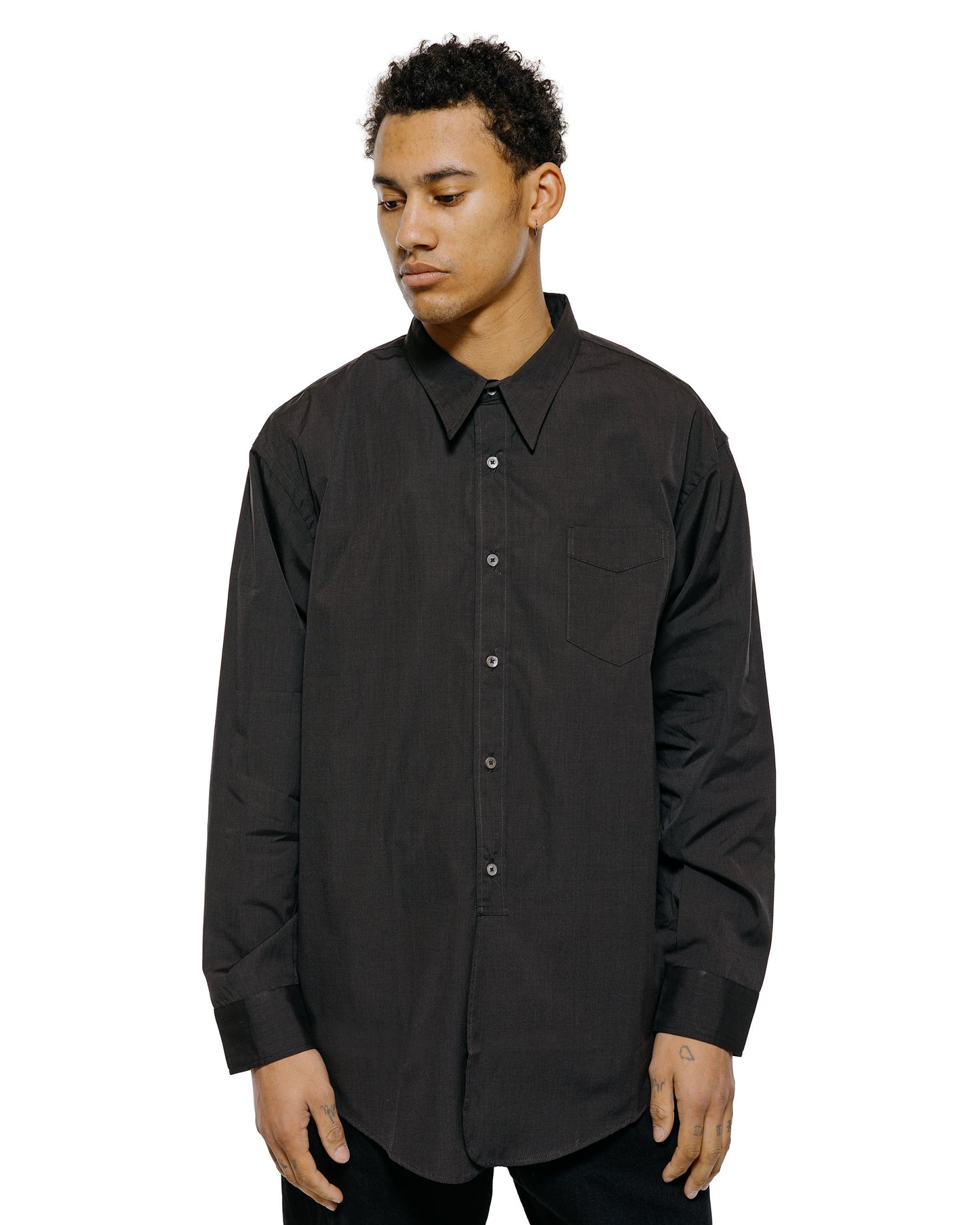 lost & found Phigvel Phigvel Classic Long Dress Shirt Charcoal