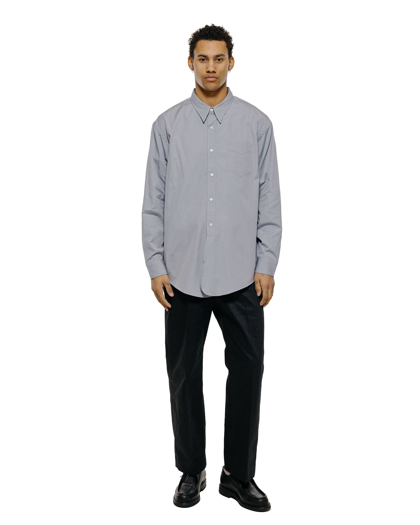 lost & found Phigvel Phigvel Classic Long Dress Shirt Old Sax