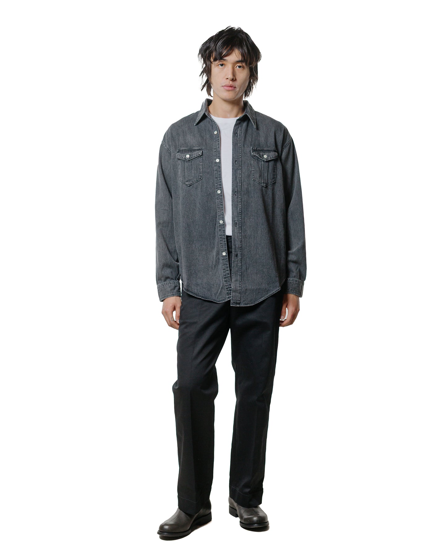 lost & found Phigvel Phigvel Denim Workaday Shirt Black (Fade)