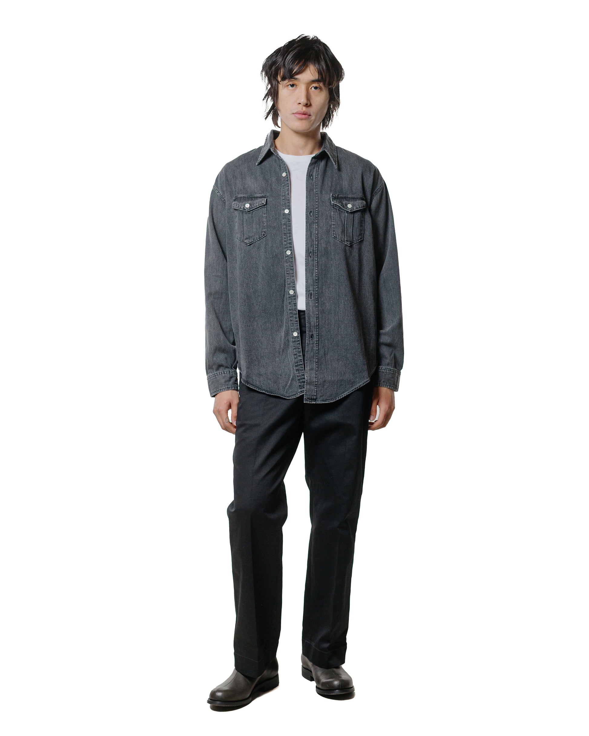 lost & found Phigvel Phigvel Denim Workaday Shirt Black (Fade)