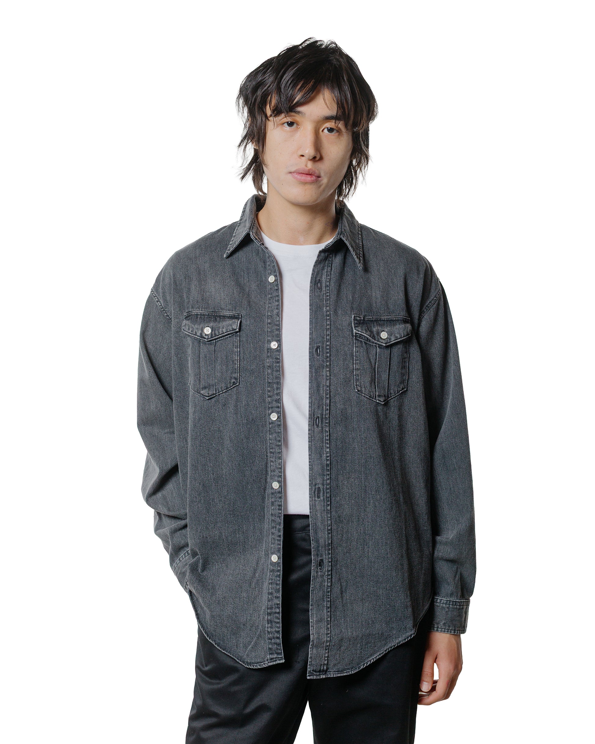 lost & found Phigvel Phigvel Denim Workaday Shirt Black (Fade)